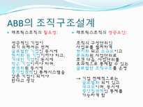 [조직행동] ABB의 글로벌 매트릭스조직-5