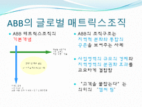 [조직행동] ABB의 글로벌 매트릭스조직-7