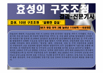 [조직행동] 효성의 구조조정과 조직변신-9