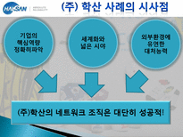 [조직관리론] 학산의 네트워크 조직-13