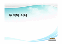 [국제금융] 두바이 사태 분석-1