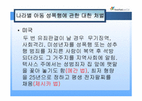 [사회복지실천] 아동성폭력의 이해와 나라별 아동 성폭행에 관한 대한 처벌-5