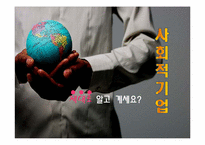 [시민사회와시민운동] 사회적 기업에 대한 개념과 사례 분석-1
