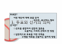 [정치학개론] 투표와 선거에 관한 고찰-3