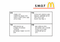 맥도날드 마케팅SWOT,STP,BCG매트릭스,4P전략분석 파워포인트-6