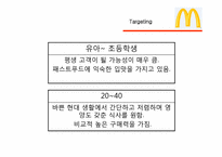 맥도날드 마케팅SWOT,STP,BCG매트릭스,4P전략분석 파워포인트-18