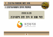 [인체영양학] 건강기능 식품법-6