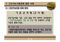 [인체영양학] 건강기능 식품법-7