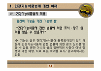 [인체영양학] 건강기능 식품법-14