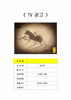 TV광고(광고학) 레포트-1