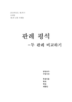 판례평석-88누8715, 92누17884 두판례 비교하기-1