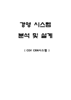 [경영정보학] CGV CRM시스템 분석 및 설계-1