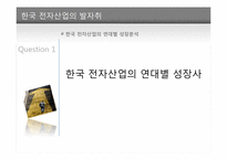 [경영학] 전자산업에서 한국 기업의 약진 분석-4