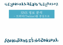 [정보사회학] 트위터(Twitter)에 대한 분석 및 성격-1