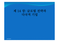 Chapter 14: 글로벌화 전략과 다국적 기업-1