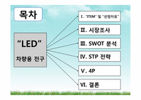 [무역상무론] LED 차량용 전구 중국시장 수출 전략-2