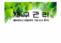 [재무관리] 풀무원과 CJ제일제당 기업 비교 분석(~2009)-1