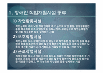 [사회복지] 장애인복지론(직업재활)-3