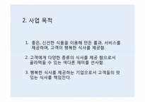 [사업계획서] 테이크아웃 Take out 롤 전문점 창업계획서-5