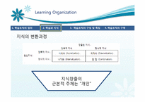[거시조직론] 학습조직과 적용사례-9