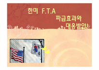 [세계경제사] 한미 FTA의 파급효과와 대응방안-1