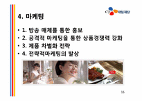 [기업윤리] CJ제일제당 기업소개, 경영환경 분석, 사업의 매력성, 경쟁력 분석-16