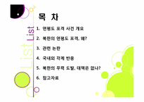 [연평도포격]북한의 연평도 포격, 왜? - 연평도 포격 사건의 배경 및 과정 조사, 군 대응 논란, 북한 도발에 대한 대책 모색 등-2