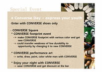 [마케팅 커뮤니케이션] 컨버스 CONVERSE 통합 마케팅 커뮤니케이션 IMC전략(영문)-16