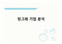[재무관리] 빙그레 기업 재무분석(~2009)-1