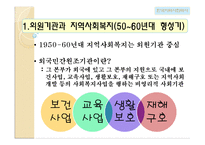 [지역사회복지론] 한국 지역사회복지의 역사-2