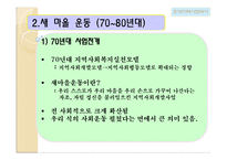 [지역사회복지론] 한국 지역사회복지의 역사-4