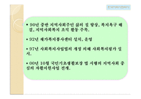 [지역사회복지론] 한국 지역사회복지의 역사-10