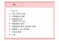 [가족학] 현대사회 가족 역할변화 실태와 장단점-2