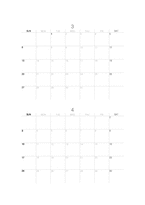 [흑백달력]/2011년[신묘년]달력/최대잉크절약-2