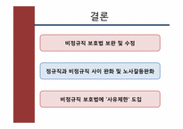 [노사관계론] 노사관련 법제도-비정규직 보호법-18