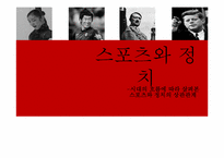 [스포츠와 정치] 시대의 흐름에 따라 살펴본 스포츠와 정치의 상관관계-1