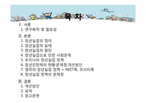 [복지정책] 우리나라 청년 실업 실태 및 정부 정책-1
