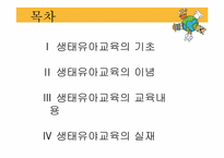 [아동가족학] 생태유아교육 프로그램-2