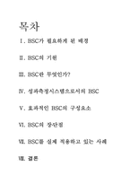 [경영학] 균형성과평가제도 BSC 성과관리시스템 사례 분석-1
