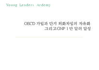 [한국경제] OECD 가입과 단기 외화차입의 자유화, GNP 1만 달러 달성-1
