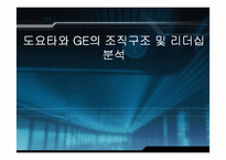 [경영학원론] 도요타와 GE의 조직구조 및 리더십 분석-1