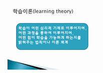 [성인학습 및 상담론] 전통적 행동주의, 인지주의 학습이론-3