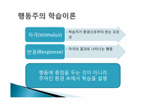 [성인학습 및 상담론] 전통적 행동주의, 인지주의 학습이론-4