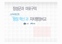 [지방행정론] 장성군과 마포구의 자치단체장을 통한 행정혁신과 자치행정비교-1