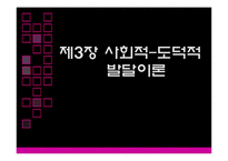 [교육심리] 제3장 사회적-도덕적 발달이론-1