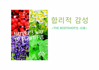 [소비자행동론] 합리적 감성-더바디샵의 사례-1