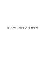 [생활심리] 눈과 호감형성 상관관계-1