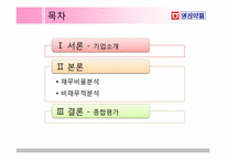 [재무관리] 영진약품 재무제표 분석-2