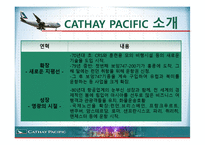 항공사 CATHAY PACIFIC 케세이 퍼시픽 온라인마케팅-7