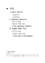 [영미소설] Nathaniel Hawthorne and Edgar Allen Poe-2